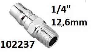 Rychlospojka vzduchu samec / roub 1/4" 12,6mm - Kliknutm na obrzek zavete